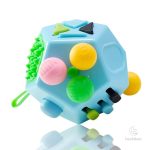 Cube sensoriel décompressif à 12 côtés pour enfants