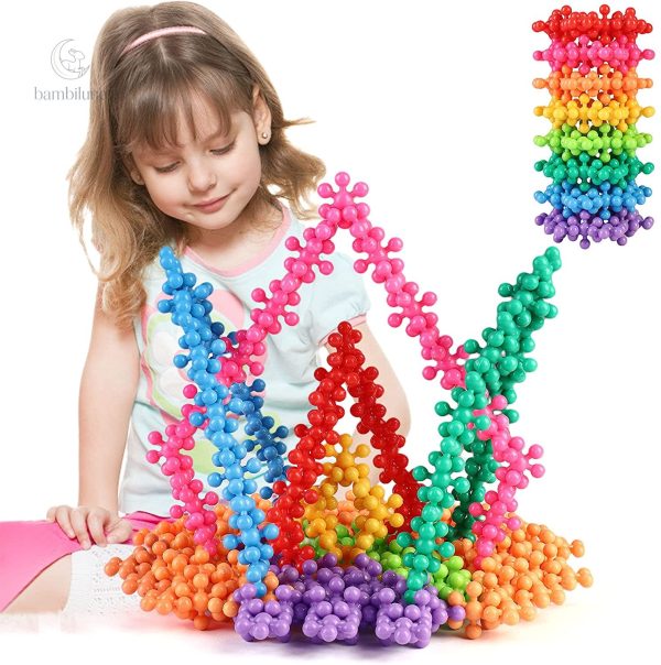 Blocs de construction créatifs flocon de neige pour enfants