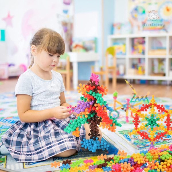 Flocons de neige en 3D pour l'apprentissage par le jeu chez les petits