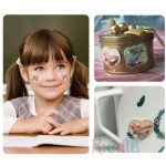 Création de stickers colorés et pailletés pour les petits