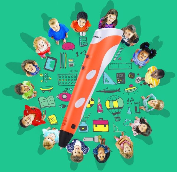 Stylo 3D créatif adapté aux enfants de 3 à 4 ans