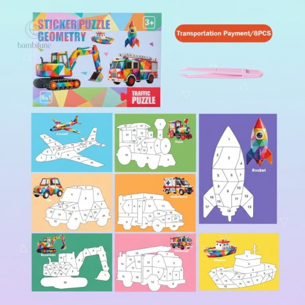 Puzzle 3D éducatif pour développer la motricité fine