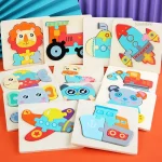3D Wooden Puzzle - Animaux en aventure