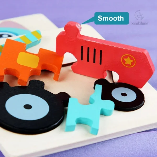 Jouet 3D en bois pour enfants