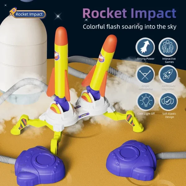 Air Rocket - Jouet fusée pour enfants de 3 à 4 ans