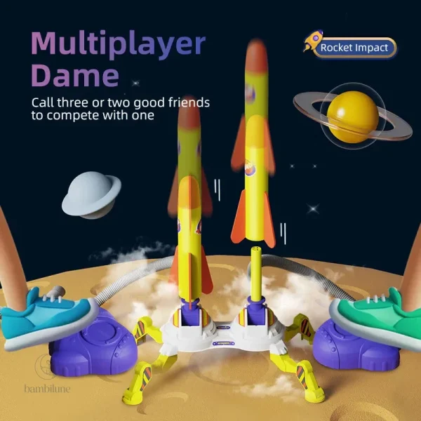 Lancez la fusée avec un simple ressort