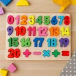 Puzzle éducatif en bois pour enfants de 3 à 4 ans