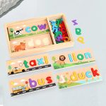 Puzzle en bois coloré pour enfants de 3 à 4 ans