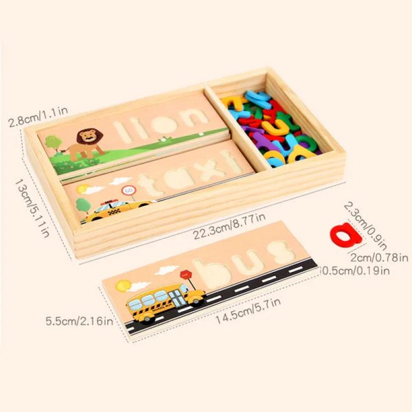 Puzzle éducatif pour initier les enfants à la langue anglaise