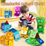 Jouets magnétiques pour créer des animaux colorés et ludiques