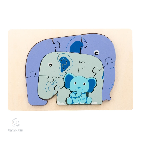 Puzzle en bois pour stimuler l'apprentissage précoce