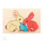 Casse-tête ludique avec illustrations d'animaux pour enfants