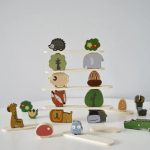 Jouets éducatifs en bois - Animaux à empiler pour enfants