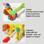 Outils en bois pour construire des jouets animaliers