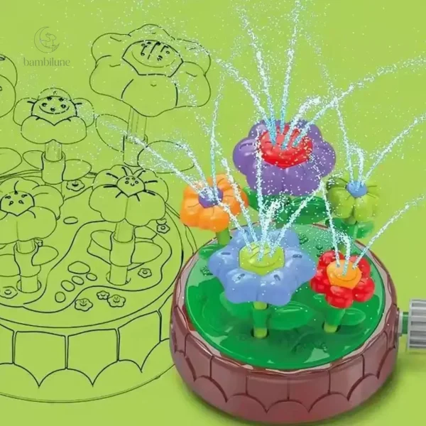 Arroseur ludique pour jeux en famille dans le jardin