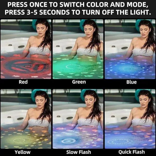 Lumières aquatiques pour s'amuser dans le bain