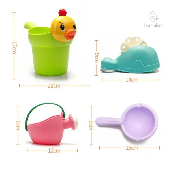 Aqua Tot : ensemble de jouets colorés pour le sable