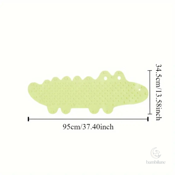 Tapis de bain crocodile, sécurité et confort pour enfants