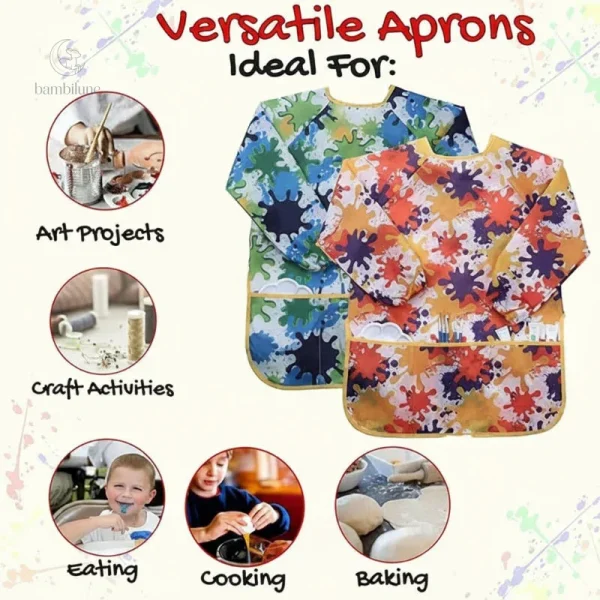 ArtEase – Tablier de peinture résistant pour jeunes artistes