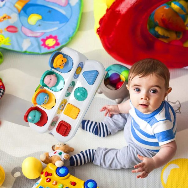 Jouet interactif pour bébés avec boutons à presser