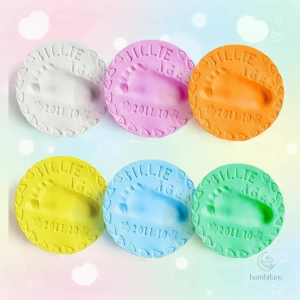 Empreintes en argile pour bébé, cadeau unique