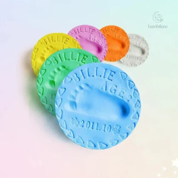 Kit d'argile pour immortaliser les empreintes de bébé