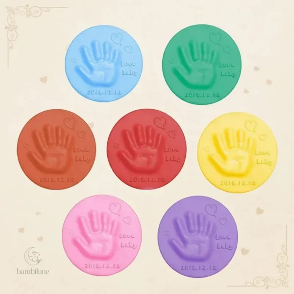 Souvenir d'empreintes de bébé à réaliser à la maison