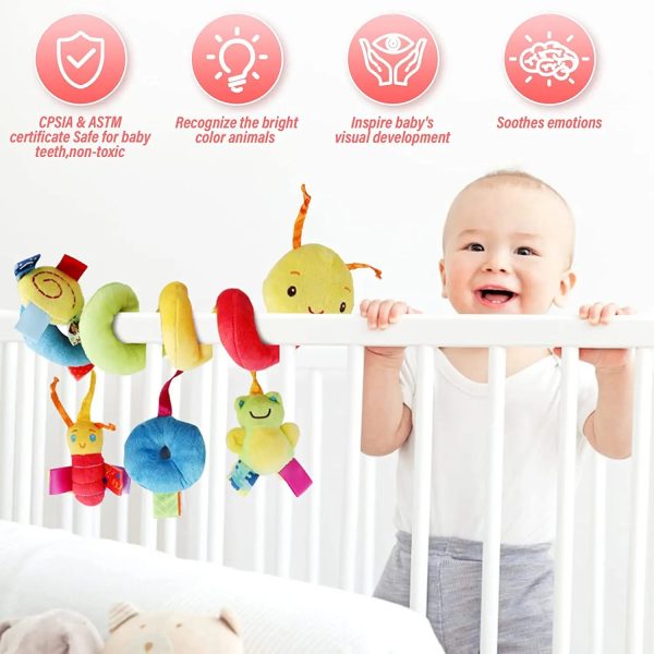 Jouet mobile coloré pour divertir les bébés en voyage