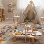 Instruments colorés pour les enfants de 1 à 2 ans