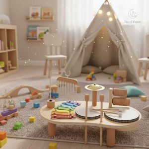 Instruments colorés pour les enfants de 1 à 2 ans