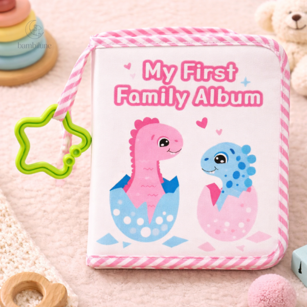 Album photo bébé, doux et pratique, en tissu