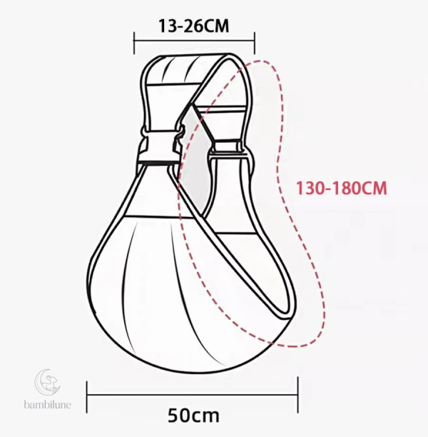 Sangle conçue pour un confort renforcé du bébé
