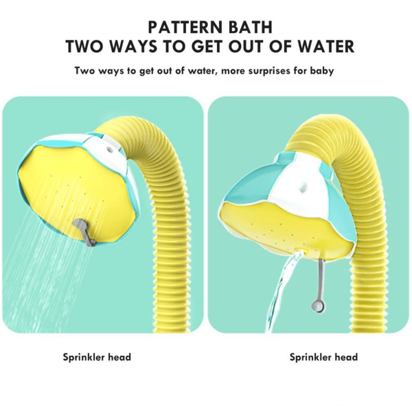 Douche à main colorée pour éveiller l'imagination des enfants