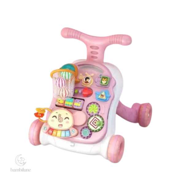 Baby Walker avec jeux intégrés, aide à l'apprentissage de la marche