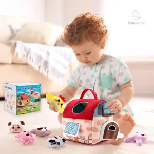 BabyBarn – Ferme avec animaux en peluche pour bébés