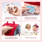 Peluches d'animaux colorées pour le jeu et l'apprentissage