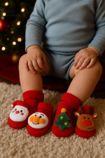 Chaussettes confortables pour enfants, thème Noël