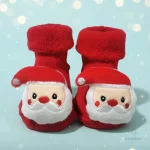 Chaussettes d'hiver confortables avec motif Noël pour enfants