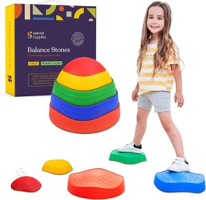 Balance Stones - Jeu d'équilibre sur pierres colorées