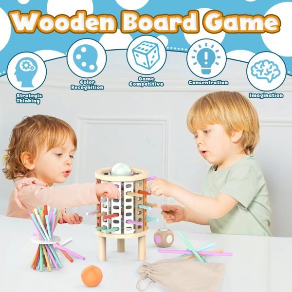 Jeu d'équilibre coloré pour les tout-petits de 3 à 4 ans