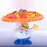Activité ludique de gestion d'équilibre avec des pizzas
