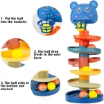 Toboggan coloré adapté aux jeunes enfants