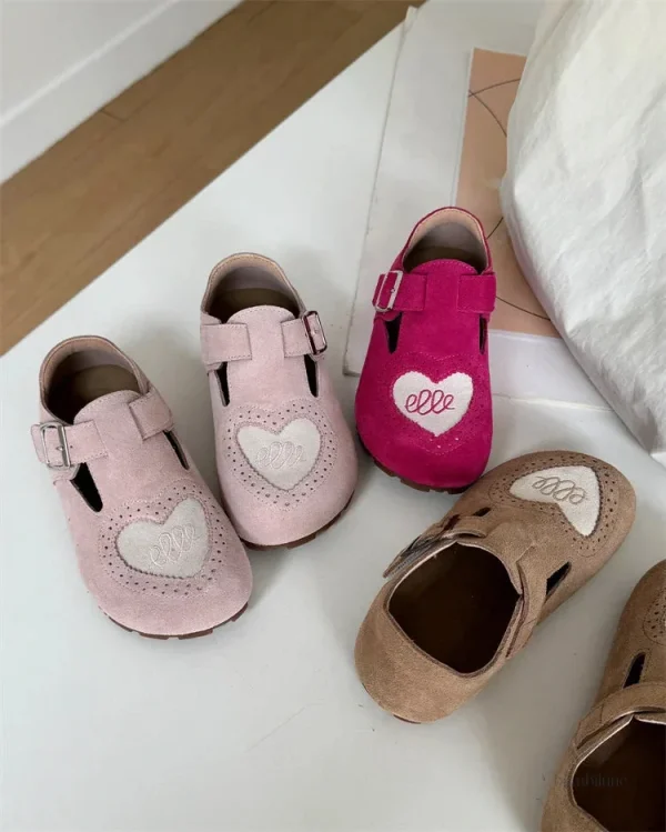 Chaussures souples pour enfants en cuir