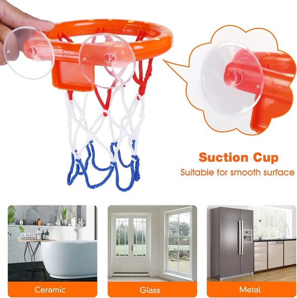 Accessoire de bain amusant en forme de panier de basket
