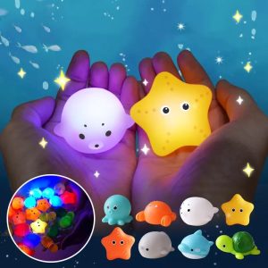 Animaux de bain lumineux - Jouets de bain amusants