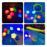 Jouets aquatiques lumineux pour l'heure du bain