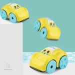 Voitures-jouets colorées pour le bain