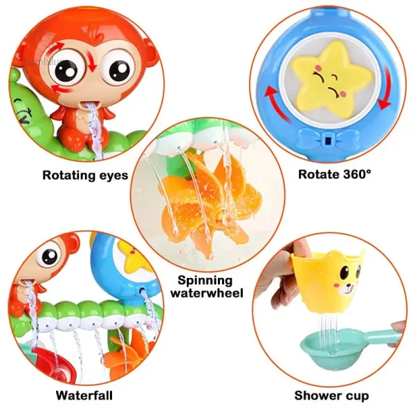 Jouets de bain colorés - Bath Buddies avec animaux ludiques
