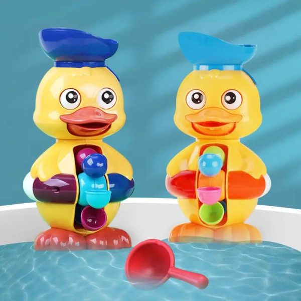Amis aquatiques : canards à roue d'eau ludiques