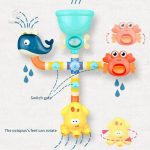 Jouets colorés pour un bain joyeux et interactif